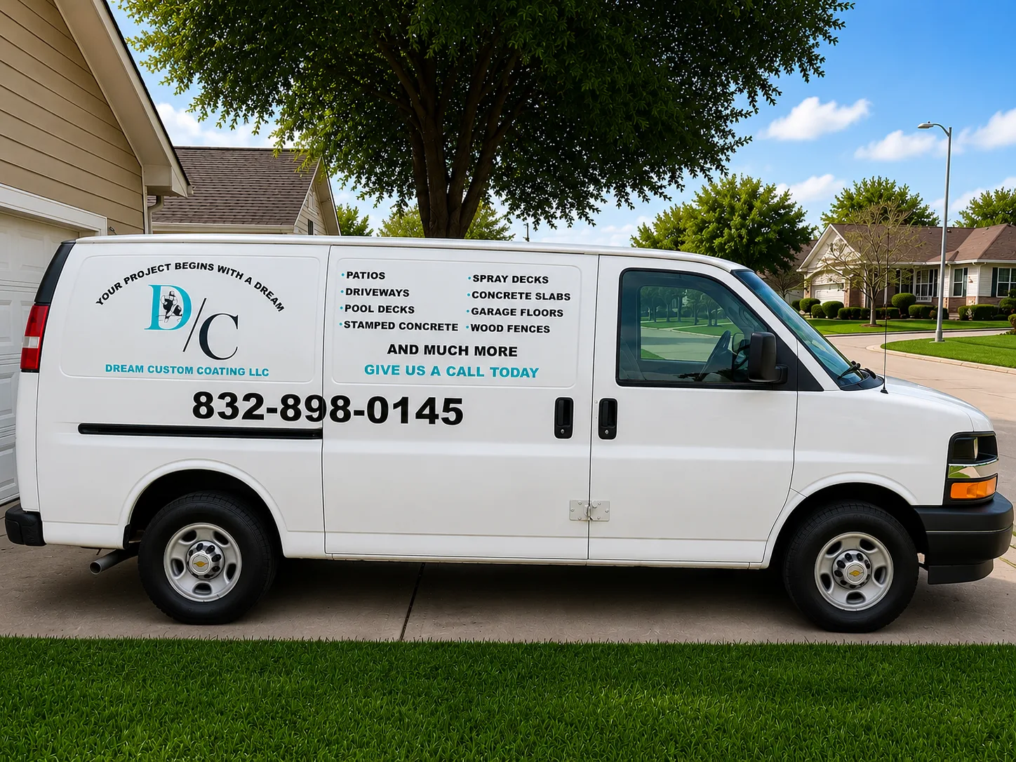 D C Electric — Service Van branding by Workhorse Branding