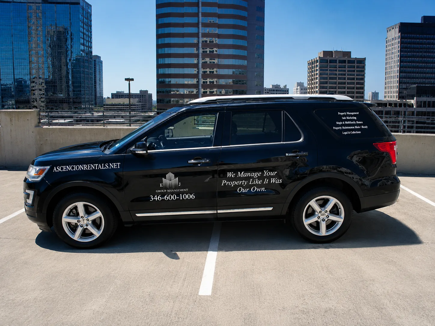 Accession Property Management — SUV branding by Workhorse Branding